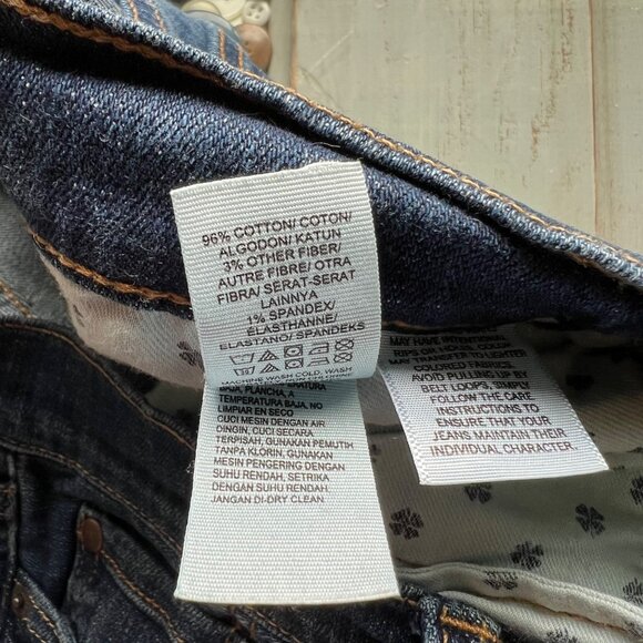 Lucky Brand Bootcut Jeans Size 6 28 Regular Low Rise Medium Wash Navy Blue Denim - Picture 4 of 9